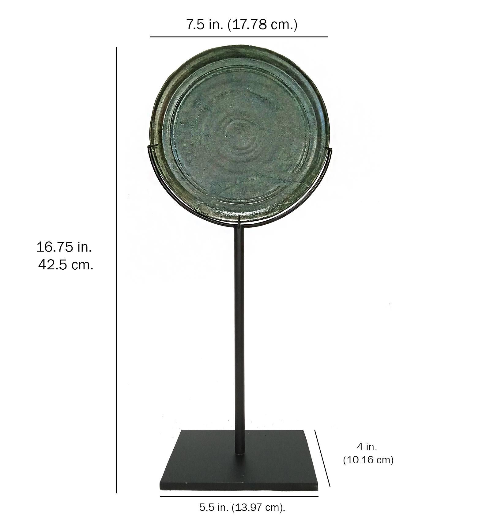 Three Khmer Bronze Mirrors, 14th - 15th Century 5