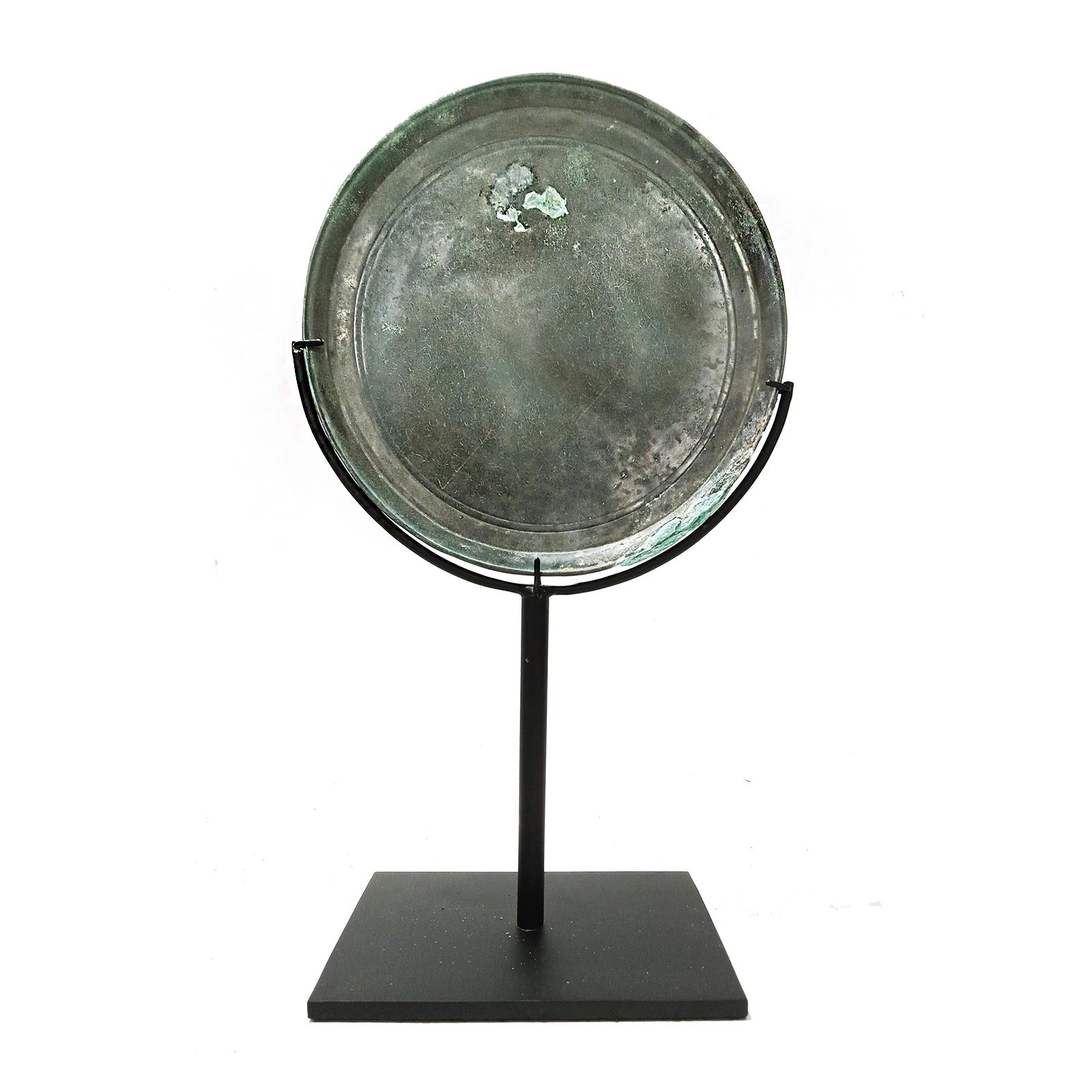 Three Khmer Bronze Mirrors, 14th - 15th Century 6