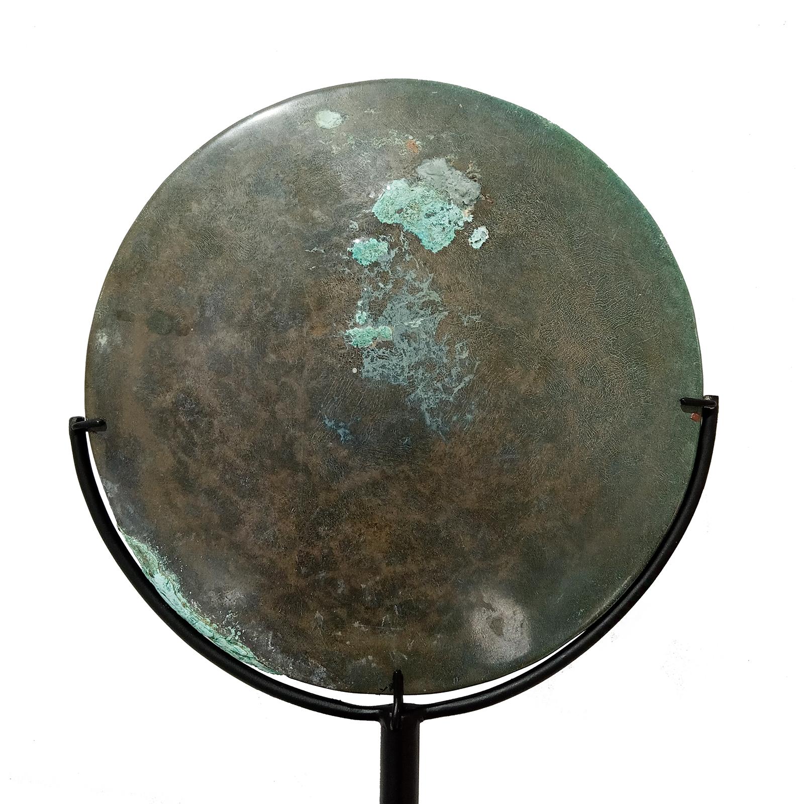 Three Khmer Bronze Mirrors, 14th - 15th Century 9