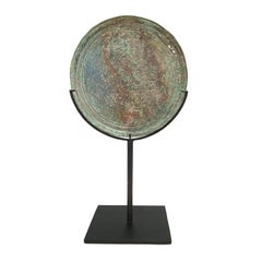 Three Khmer Bronze Mirrors, 14th - 15th Century