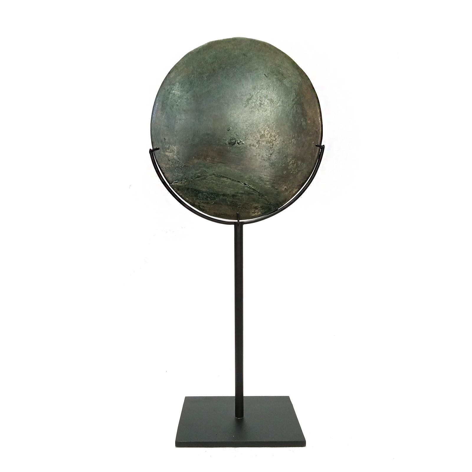 Three Khmer Bronze Mirrors, 14th - 15th Century 2