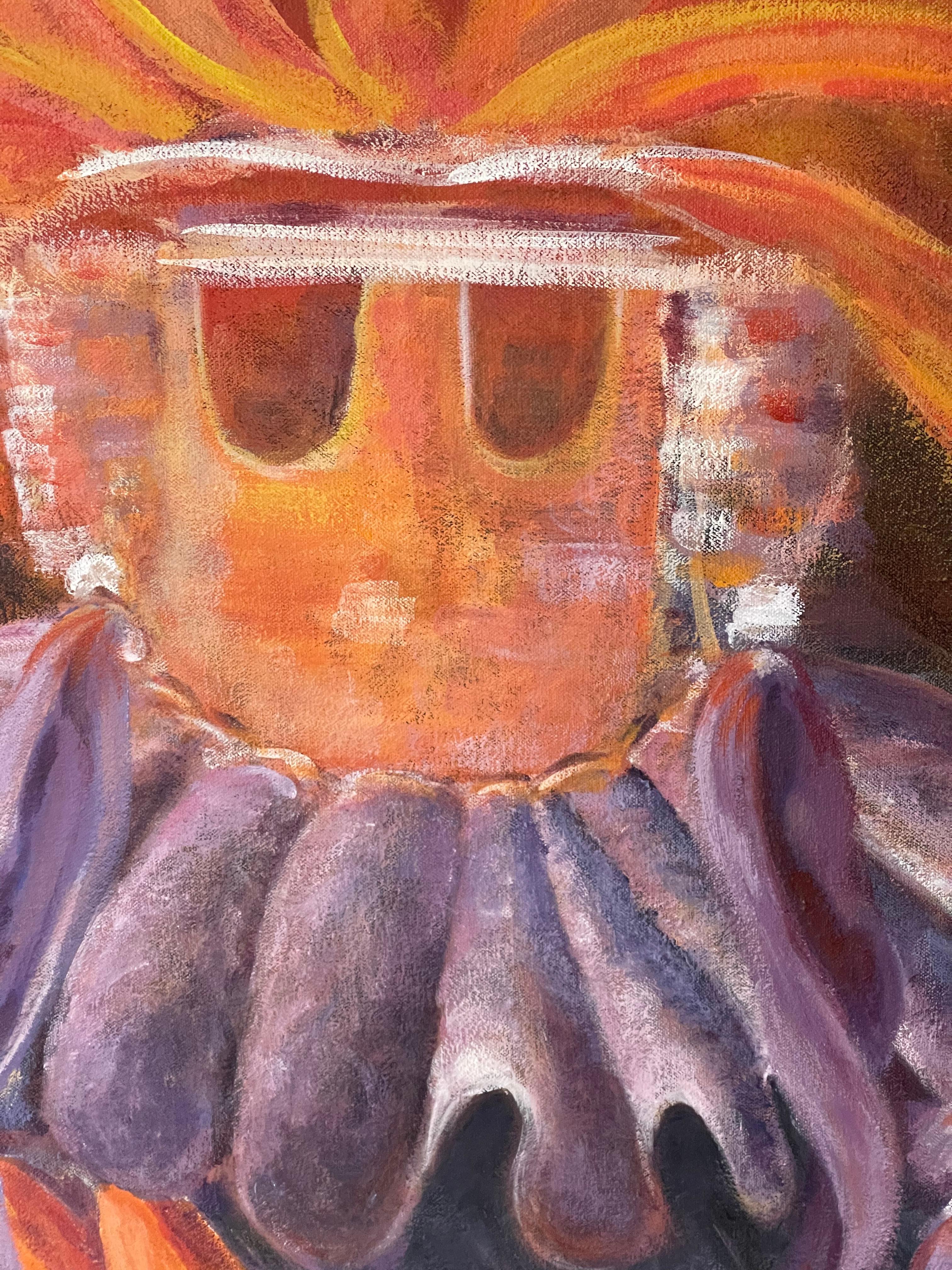 Fin du 20e siècle Les Rois Mages Grande peinture expressionniste abstraite de Fuchs en vente
