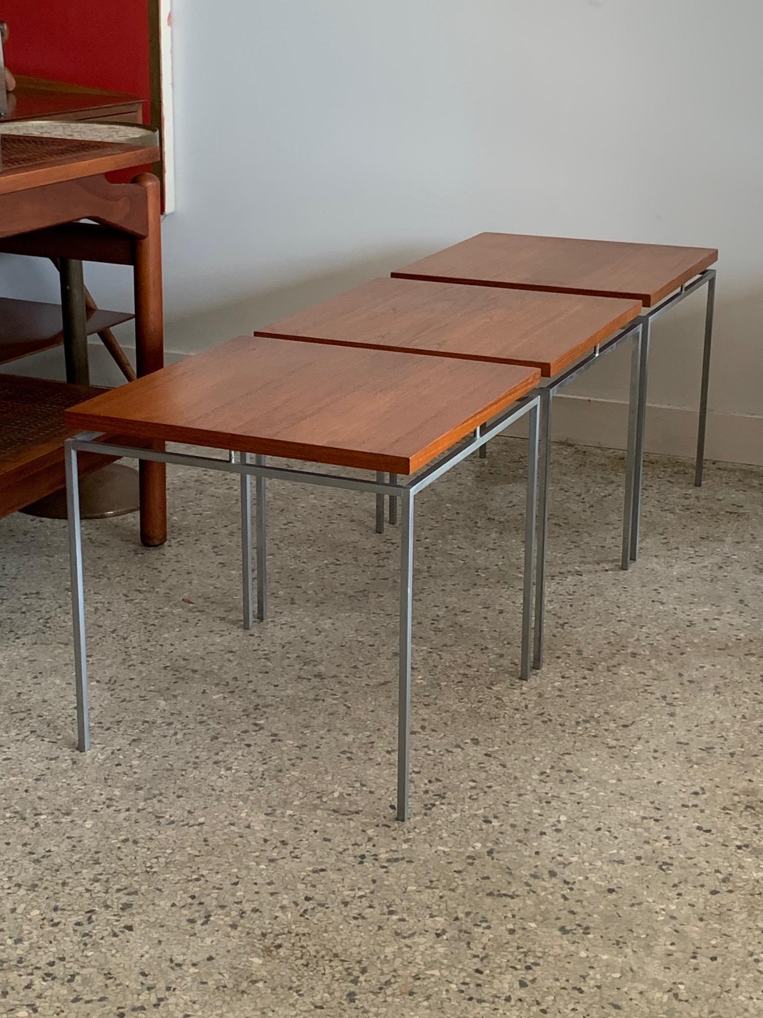 Mid-Century Modern A Minimalist Danish Table By Knud Joos  For Sale