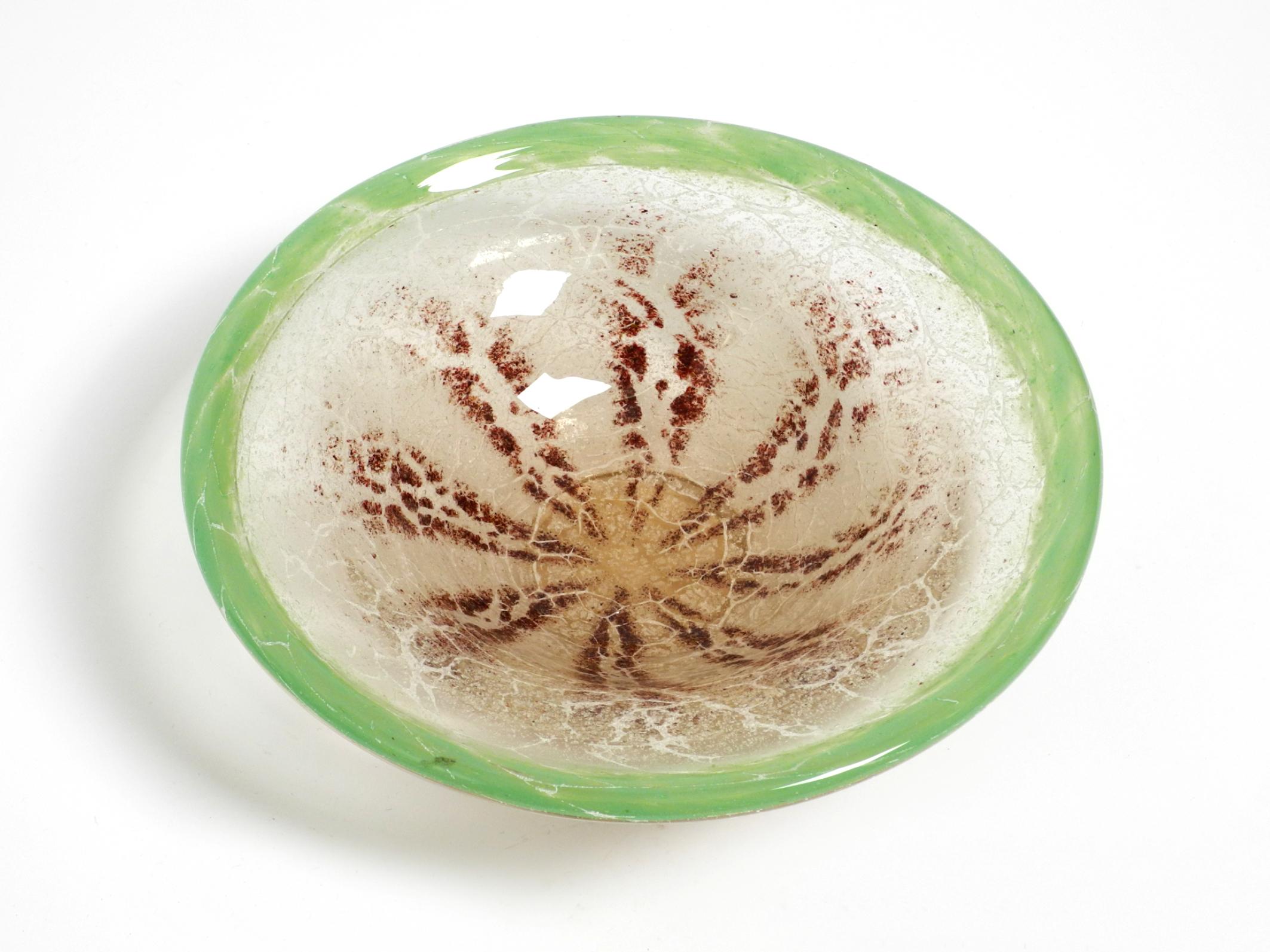 Drei große schöne farbige Glasschalen aus den 1930er Jahren von Karl Wiedmann für WMF Ikora im Angebot 6