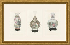 Three Large Famille Rose Vessels, Kien-lung and Yung-ching Plates, 1911