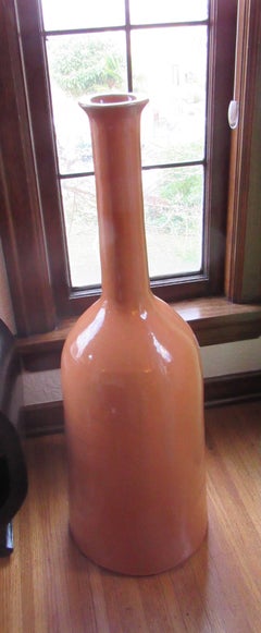 Three-Large Midcentury Art Pottery Vases in the Style of Jacques Ruelland