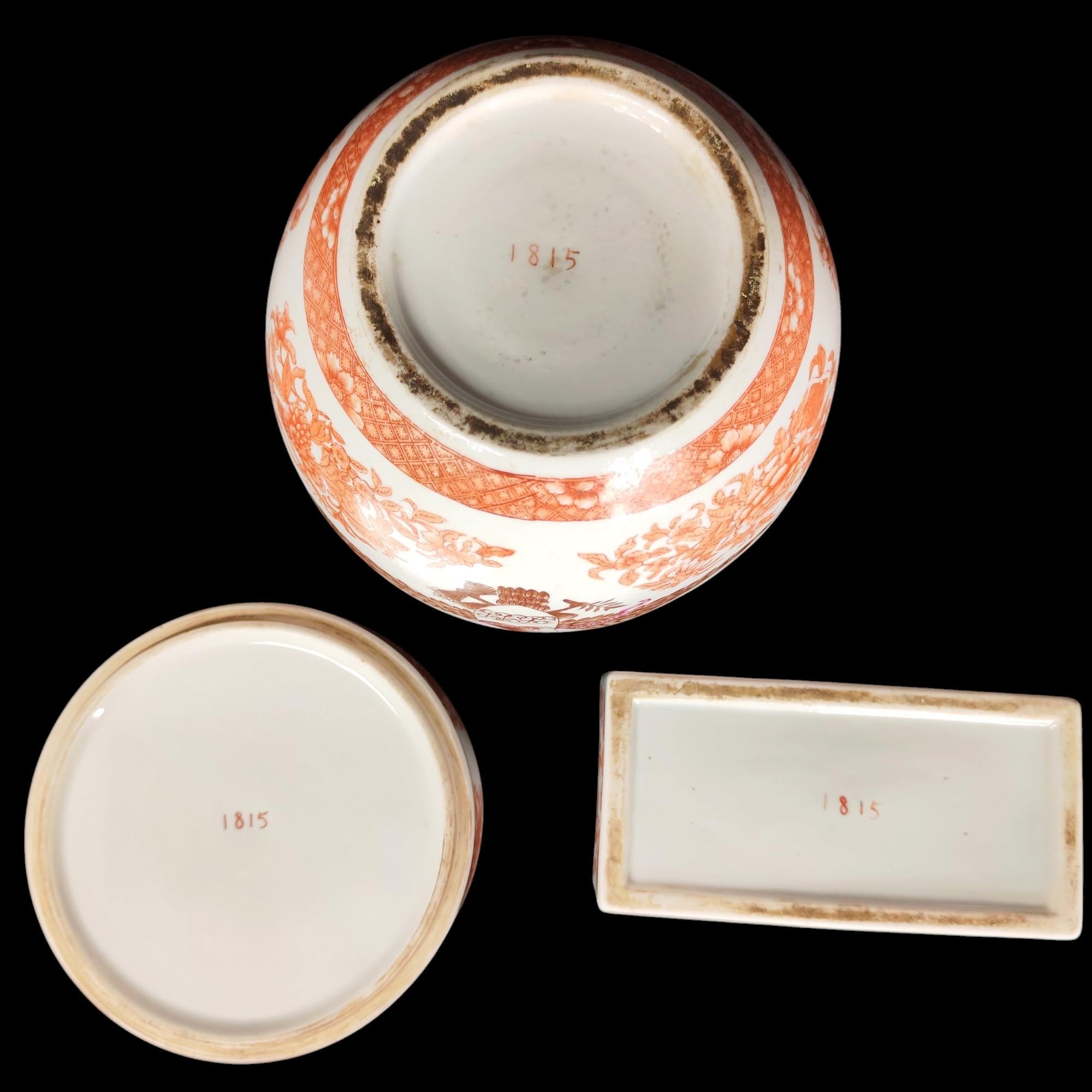 Drei große Stücke von amerikanischem Diplomatenporzellan 