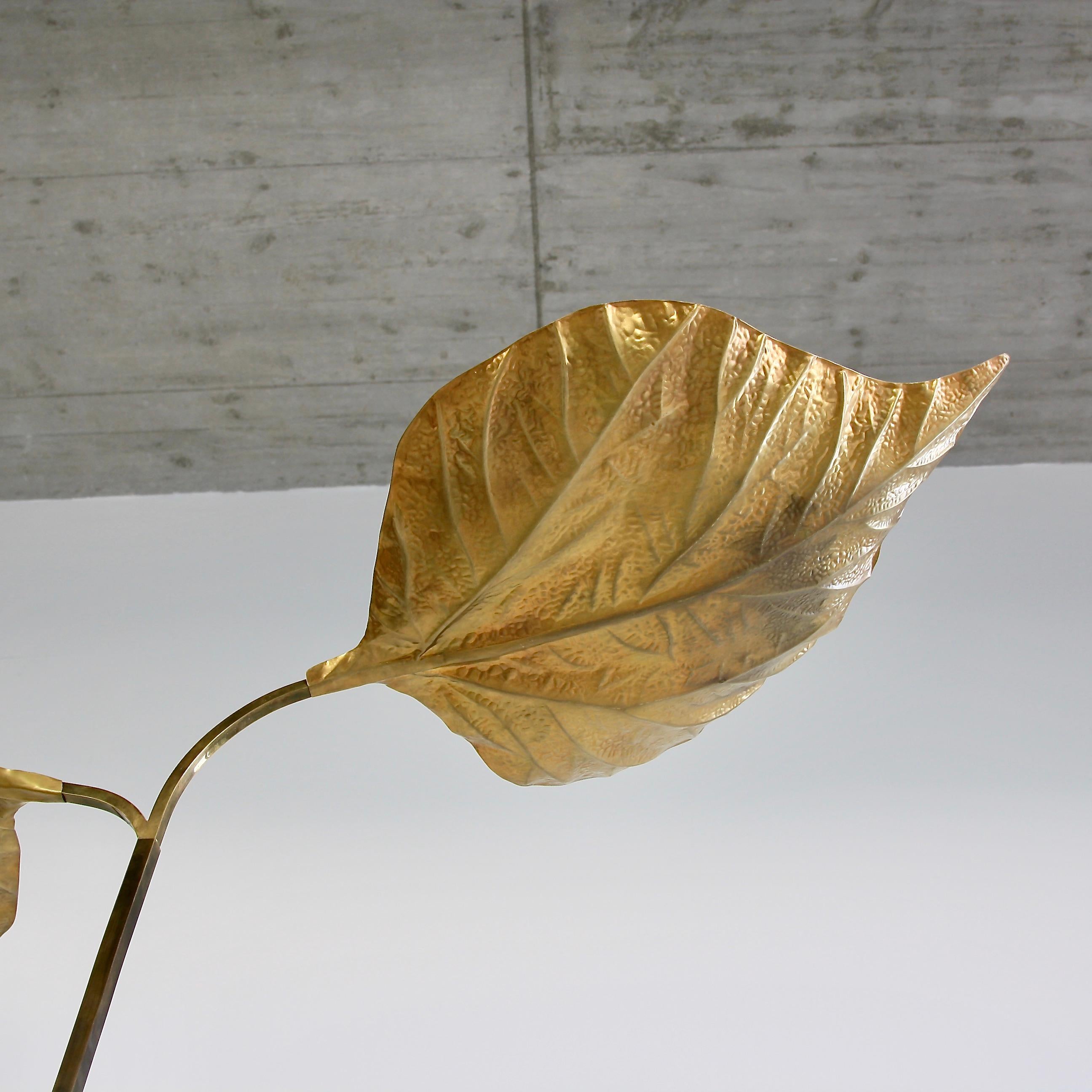 Late 20th Century Three-Leaf Rhubarb Floor Lamp by Tommaso Barbi