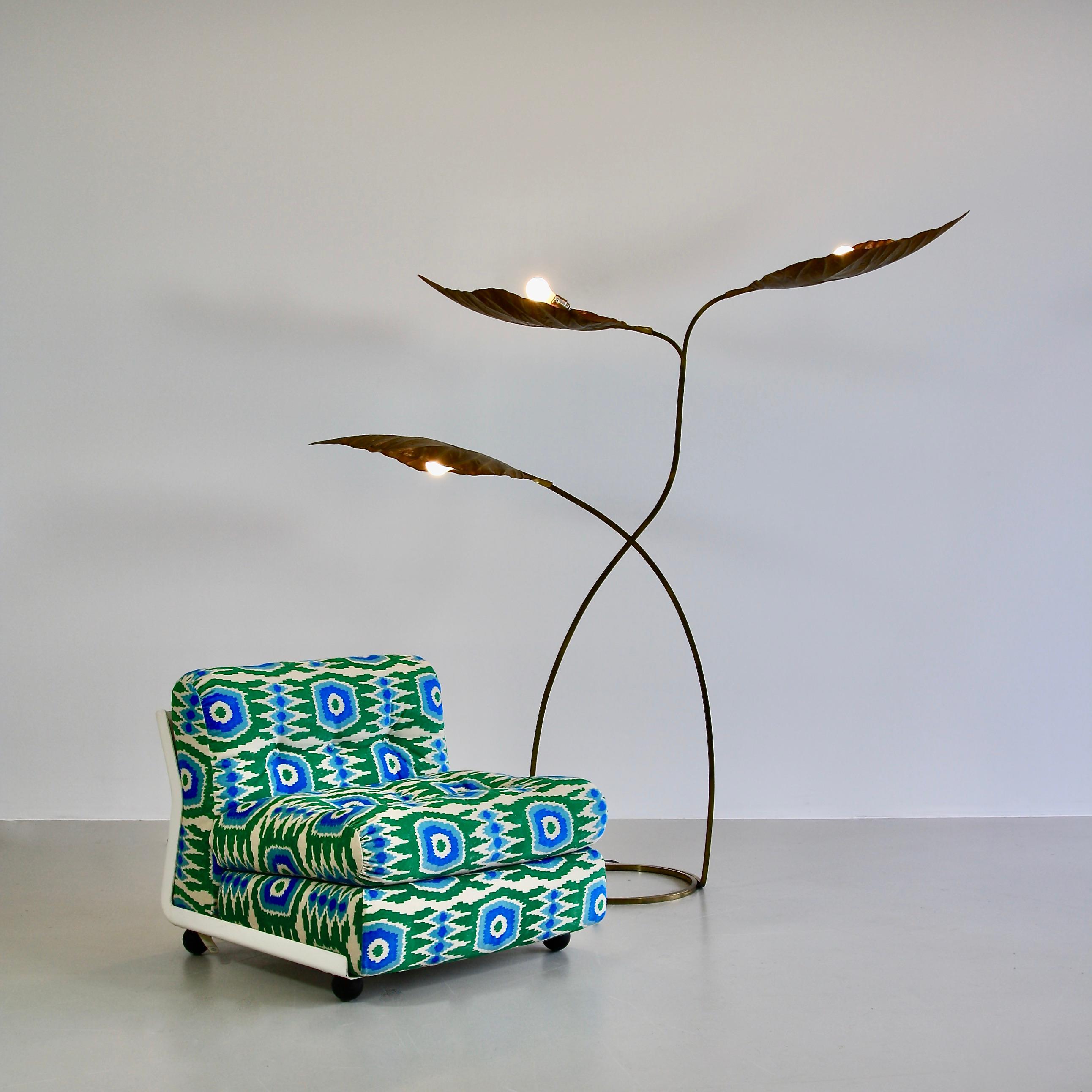 Three-Leaf Rhubarb Floor Lamp by Tommaso Barbi 1