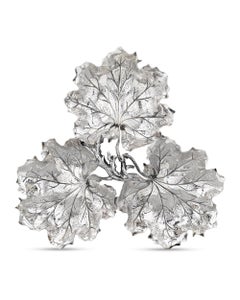 Three-Leaf Sterling Silver Serving Dish by Buccellati