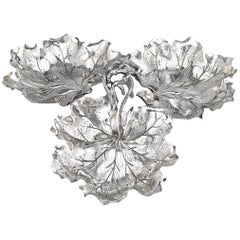 Three-Leaf Sterling Silver Serving Dish by Buccellati