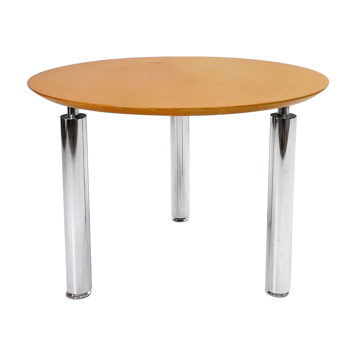 Three Leg Chrome Dining Table