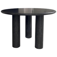 Three-Legged Midcentury Inspired Petite Granite Stone Table