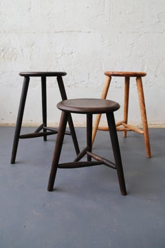 Three Legged Stool by Fuugs in Blackened Oak