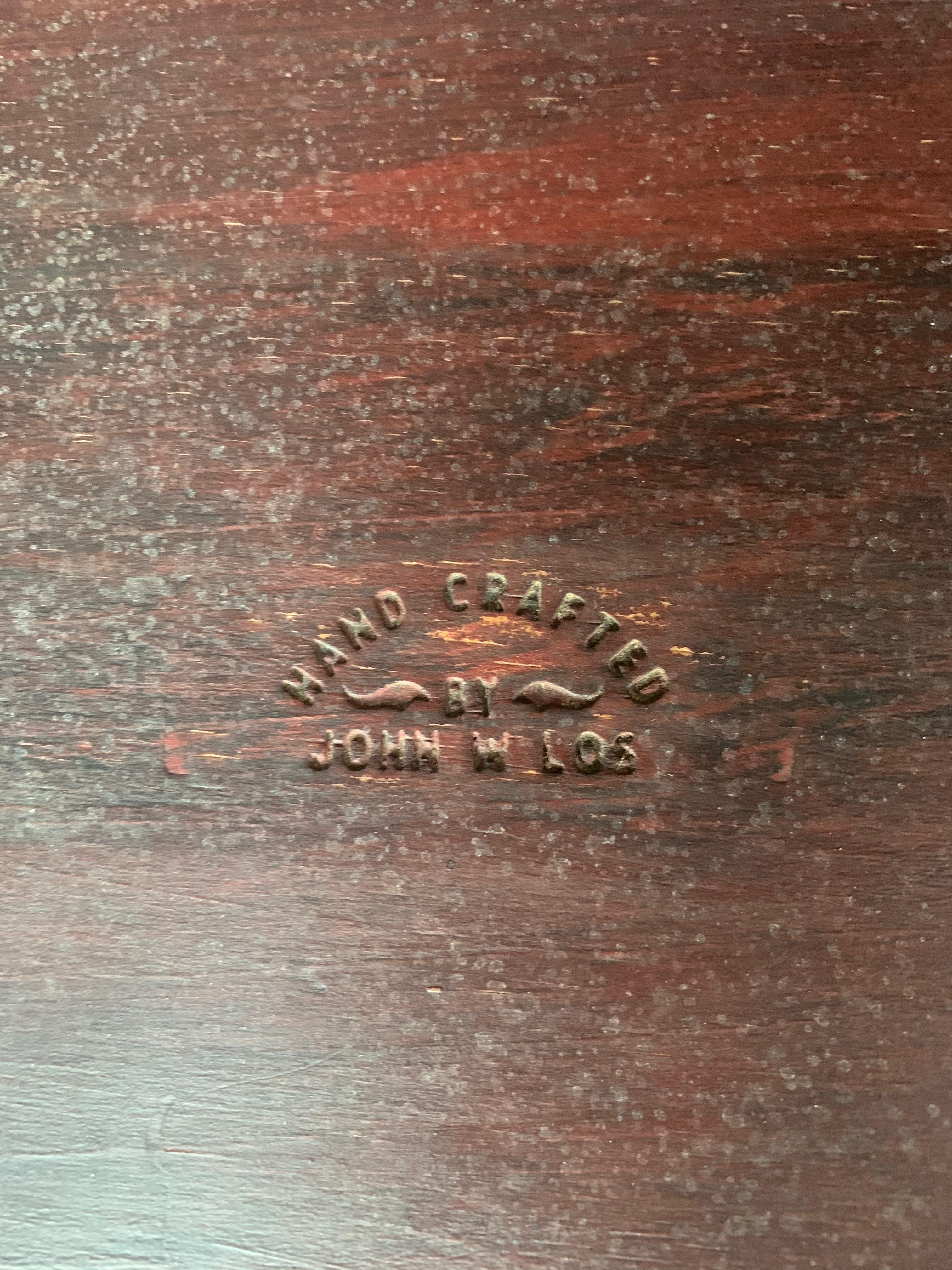 American Craftsman Tabouret à trois pieds du menuisier du Studio Woodworker John W Los en vente