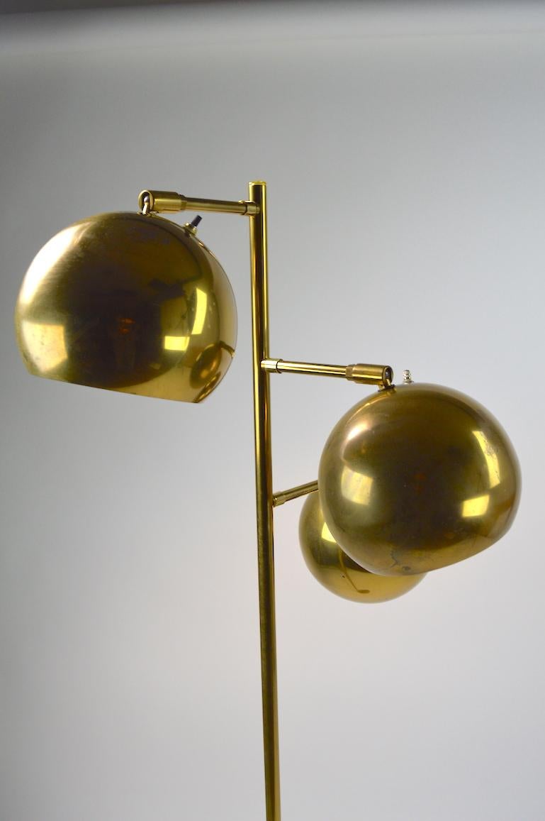 koch and lowy brass floor lamp