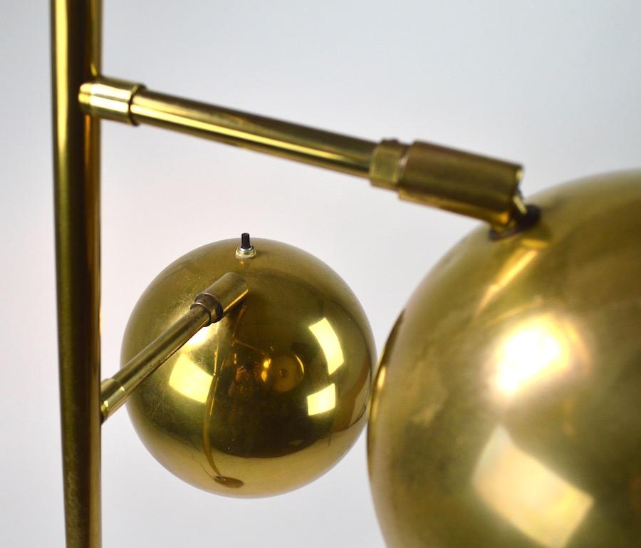 Three-Light Brass Floor Lamp by Koch and Lowy 1