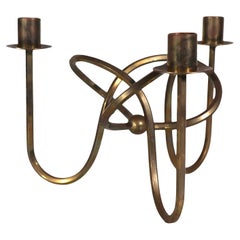 Three Light Candlestick by Josef Frank for Svenskt Tenn Sweden c 1930's