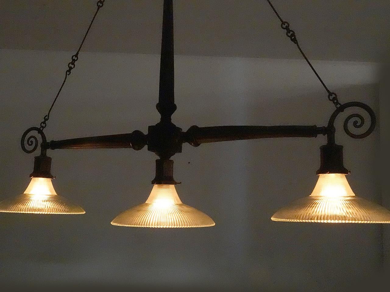 Three Light Double Arm Gas Lamp 1