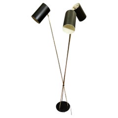 Vintage Three-light floor lamp in the spirit of Maison Lunel Paris, France, circa 1950