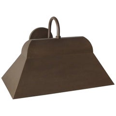 Three-Light Hooded Iron Exterior Wall Sconce