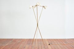 Lampadaire à trois lumières de style Stilnovo
