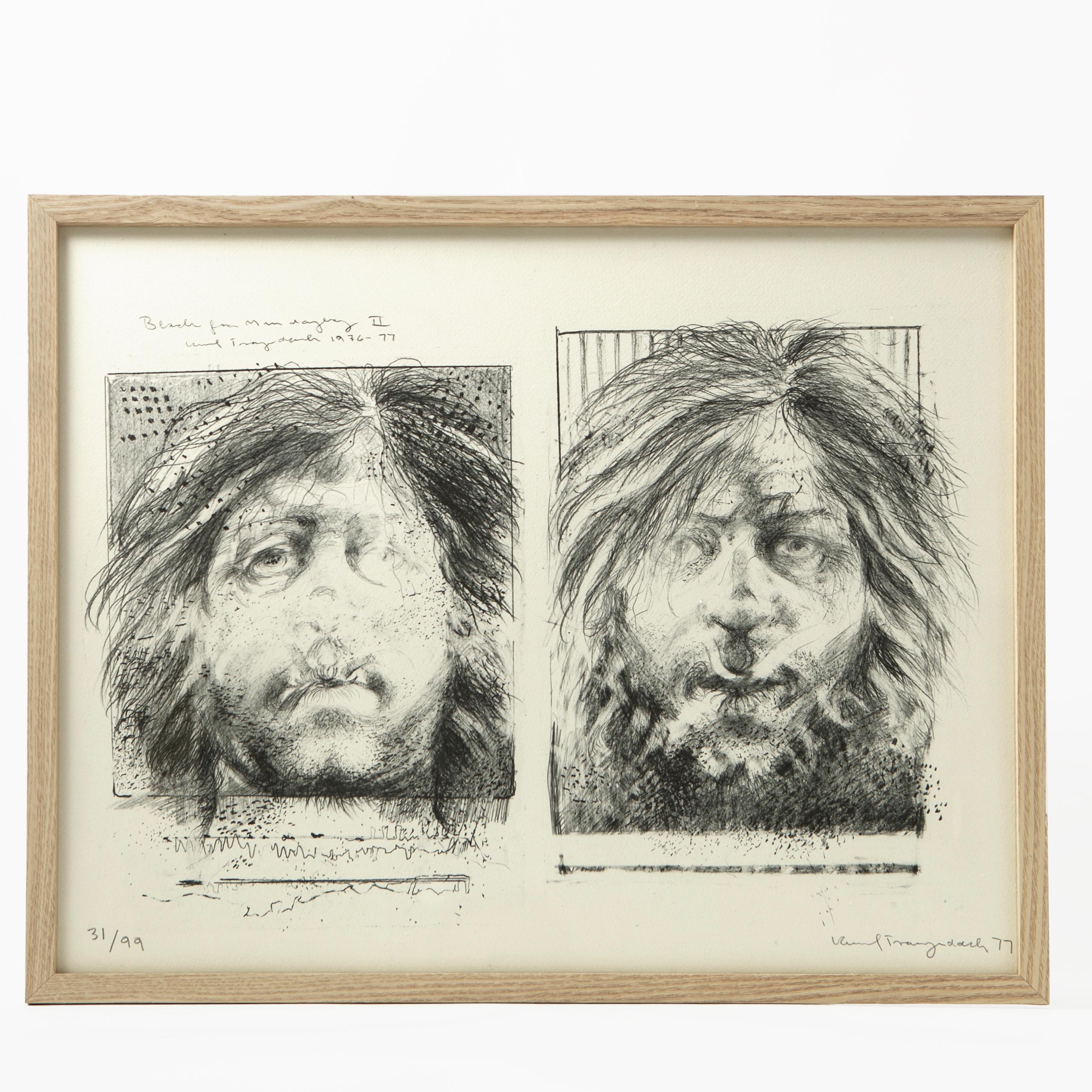 Danish Three Lithographs by Kurt Trampedach For Sale