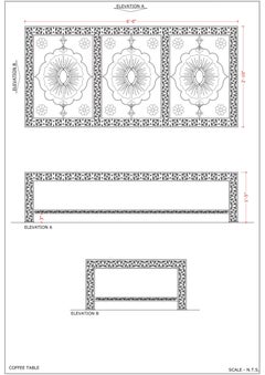 Three Lotus Coffee Table in White Bronze by Stephanie Odegard