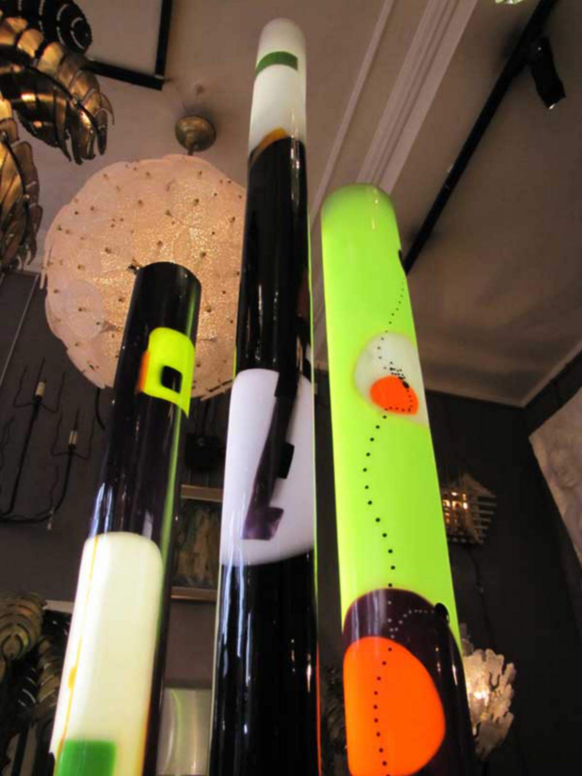 Trois colonnes lumineuses en résine de Pauline Couble, France, circa 2012. Bon état - En vente à Paris, FR