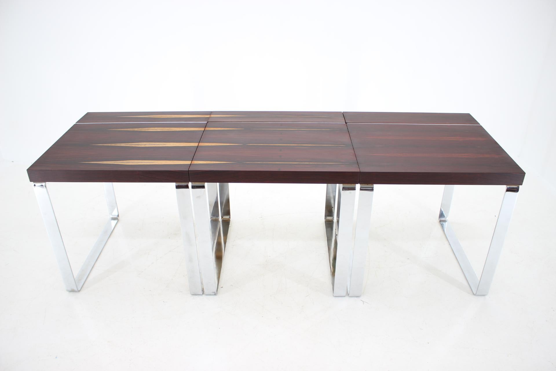 Mid-Century Modern Three Luxurious Rosewood Dining/Office Tables by Ladislav Vrátník, 1970s For Sale