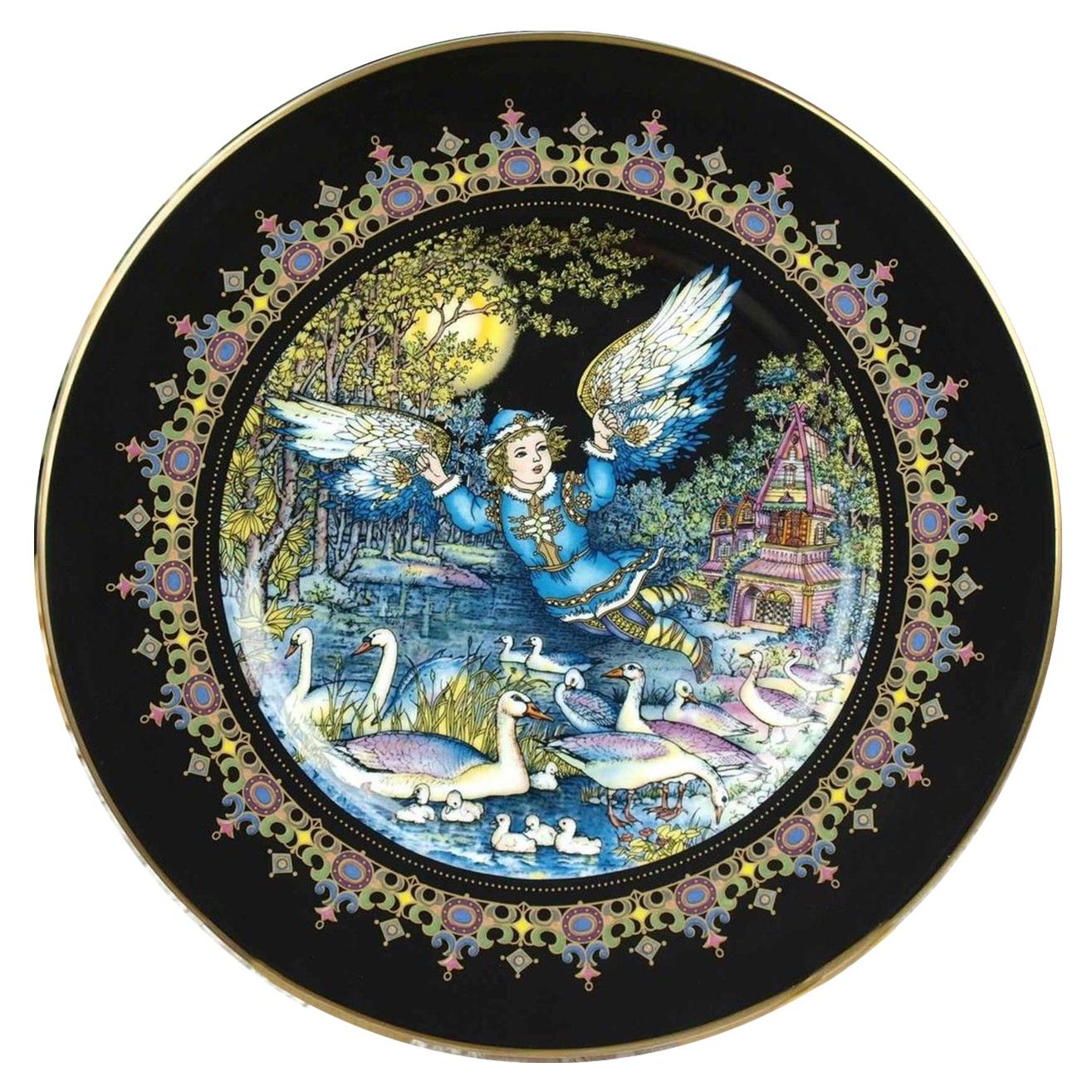 Three Magical Fairy Tales Old Russia Plates by Gere Fauth For Sale 1