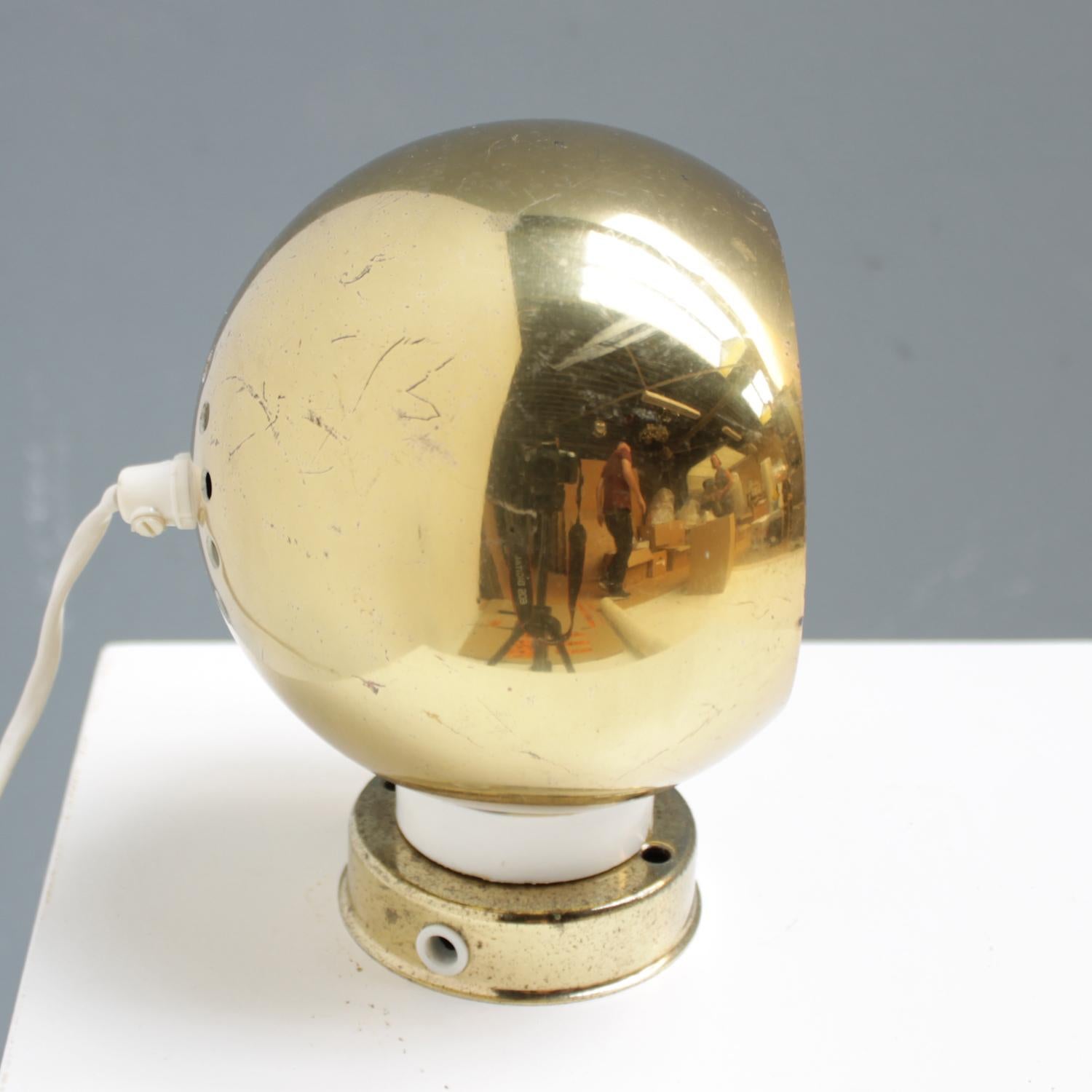 Three Magnetic Brass Ball Lights by Reggiani 5