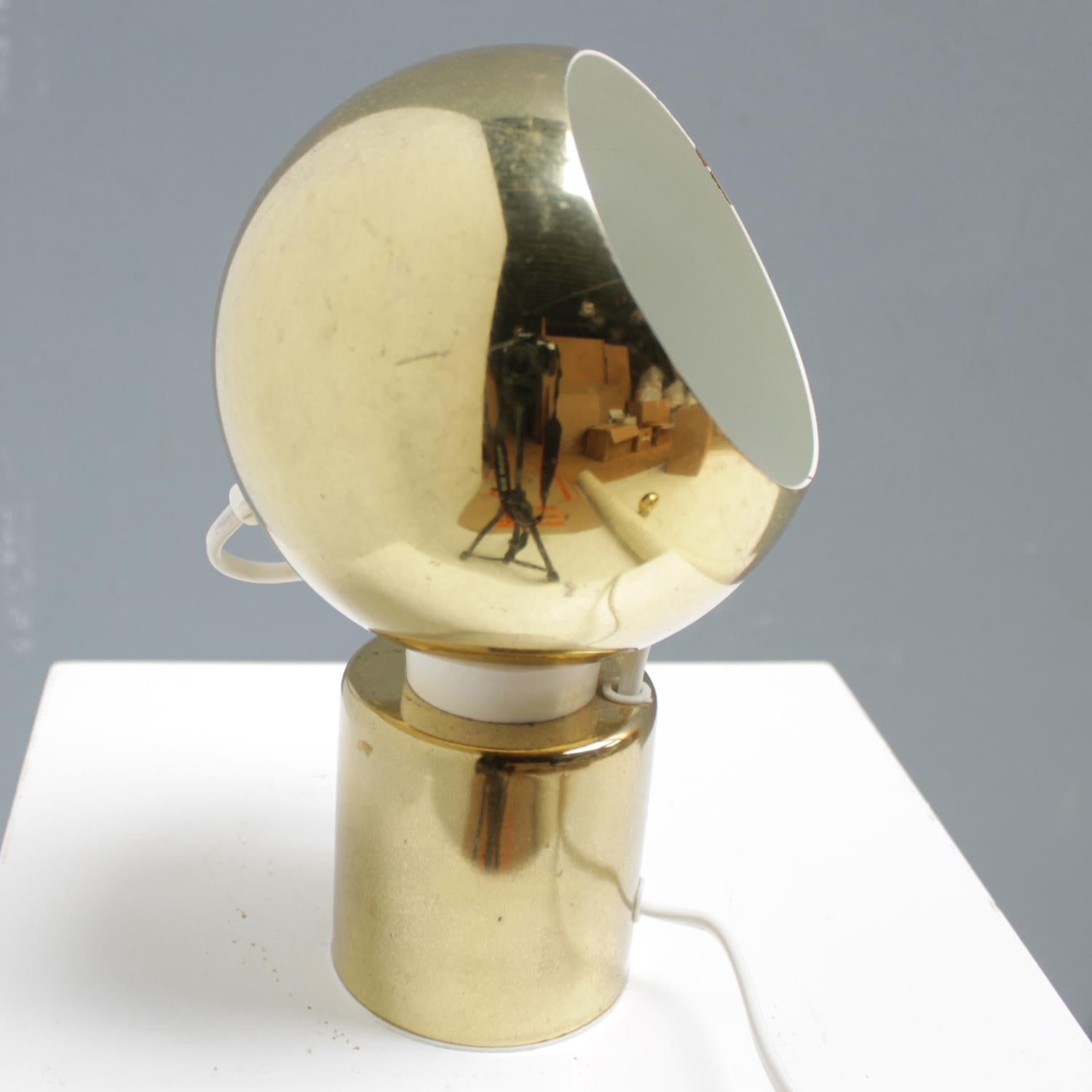 Three Magnetic Brass Ball Lights by Reggiani 9