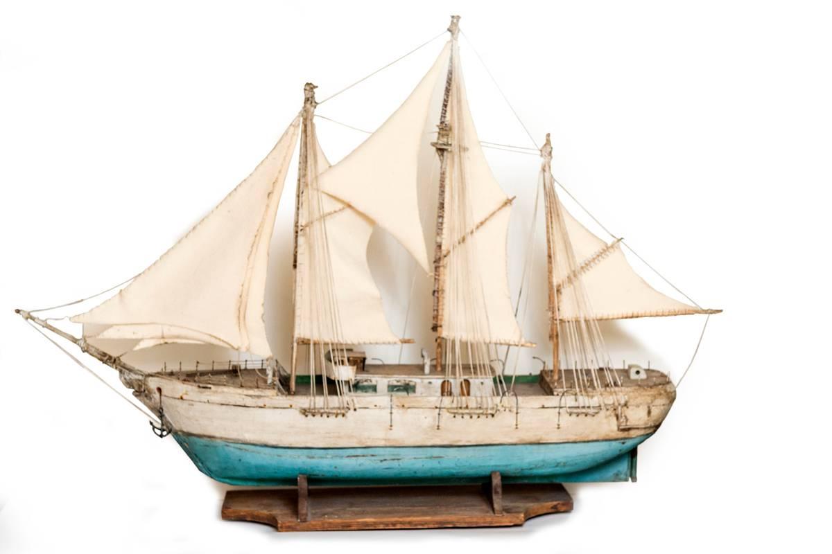 Three Masted Gaff Rigged Schooner. She is replete with a 