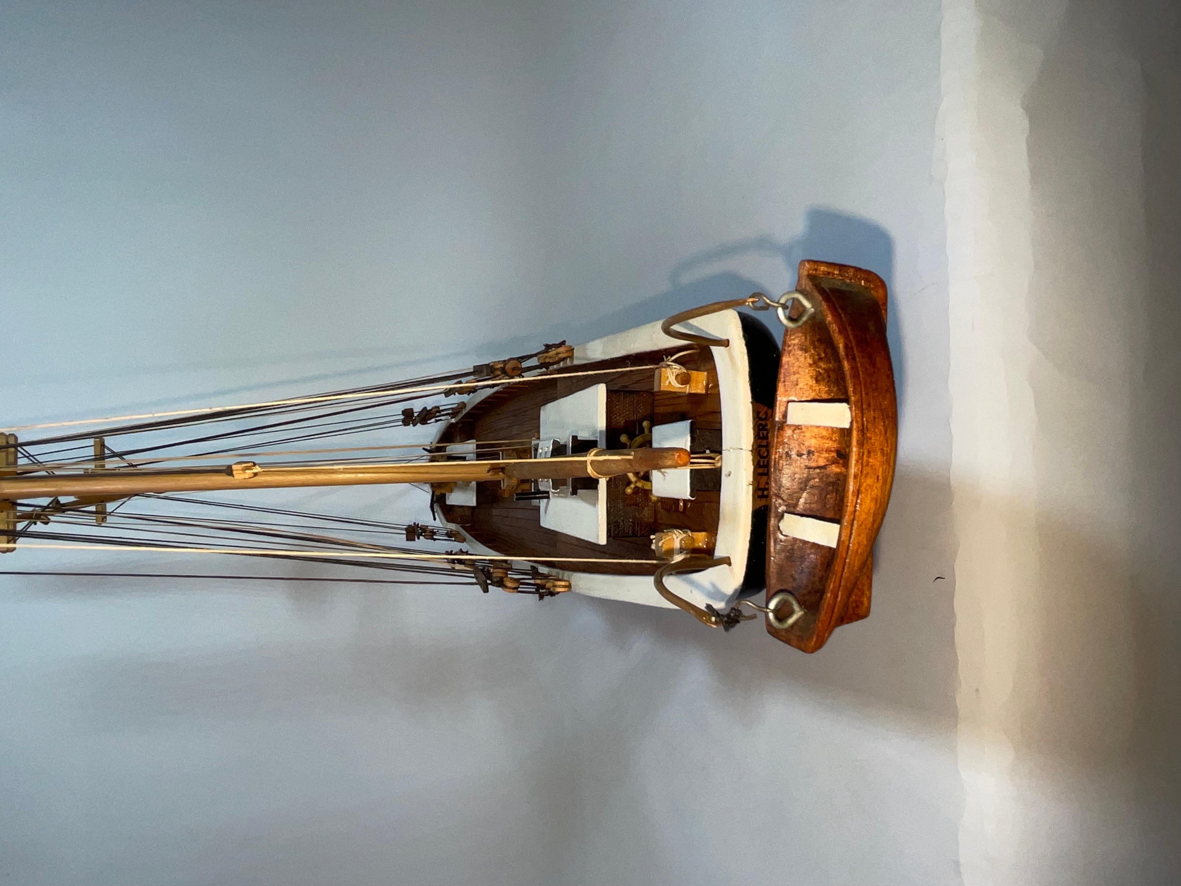 Modèle de navire Schooner à trois mâts en vente 7