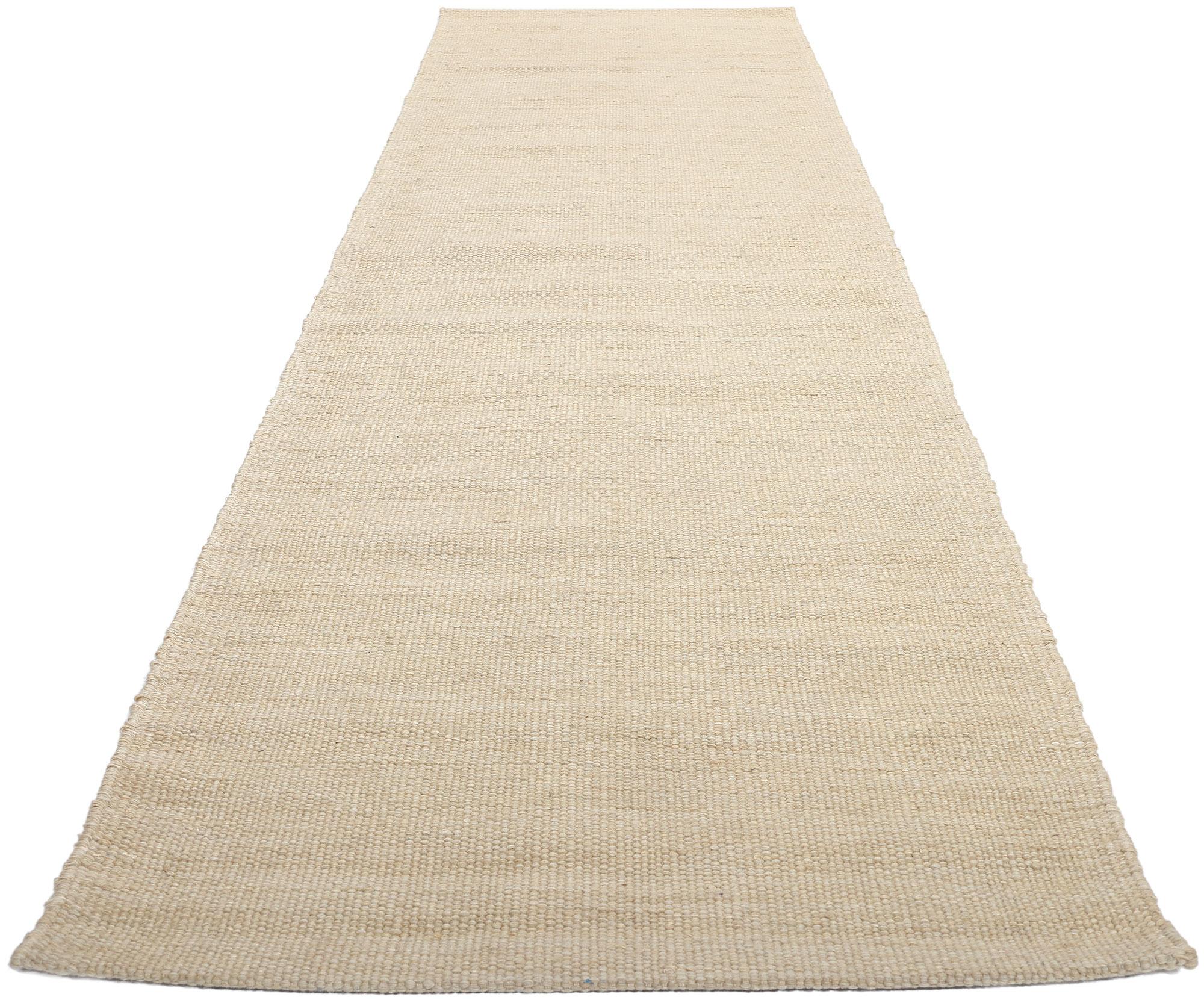 Tres Nuevas Alfombras Kilim Orgánicas Modernas Japonesas a Juego, 03'01 x 12'00 Indio en venta