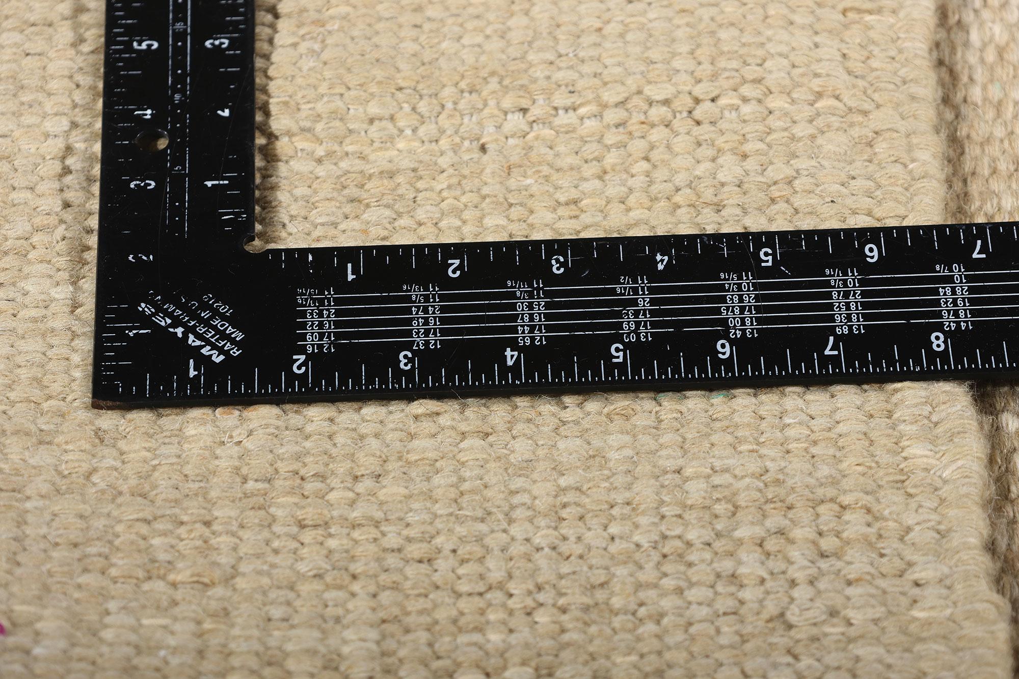 Tres Nuevas Alfombras Kilim Orgánicas Modernas Japonesas a Juego, 03'01 x 12'00 Siglo XXI y contemporáneo en venta