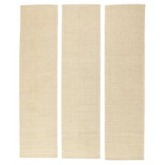 Three Matching New Organic Modern Japandi Kilim Rugs, 03'01 x 12'00