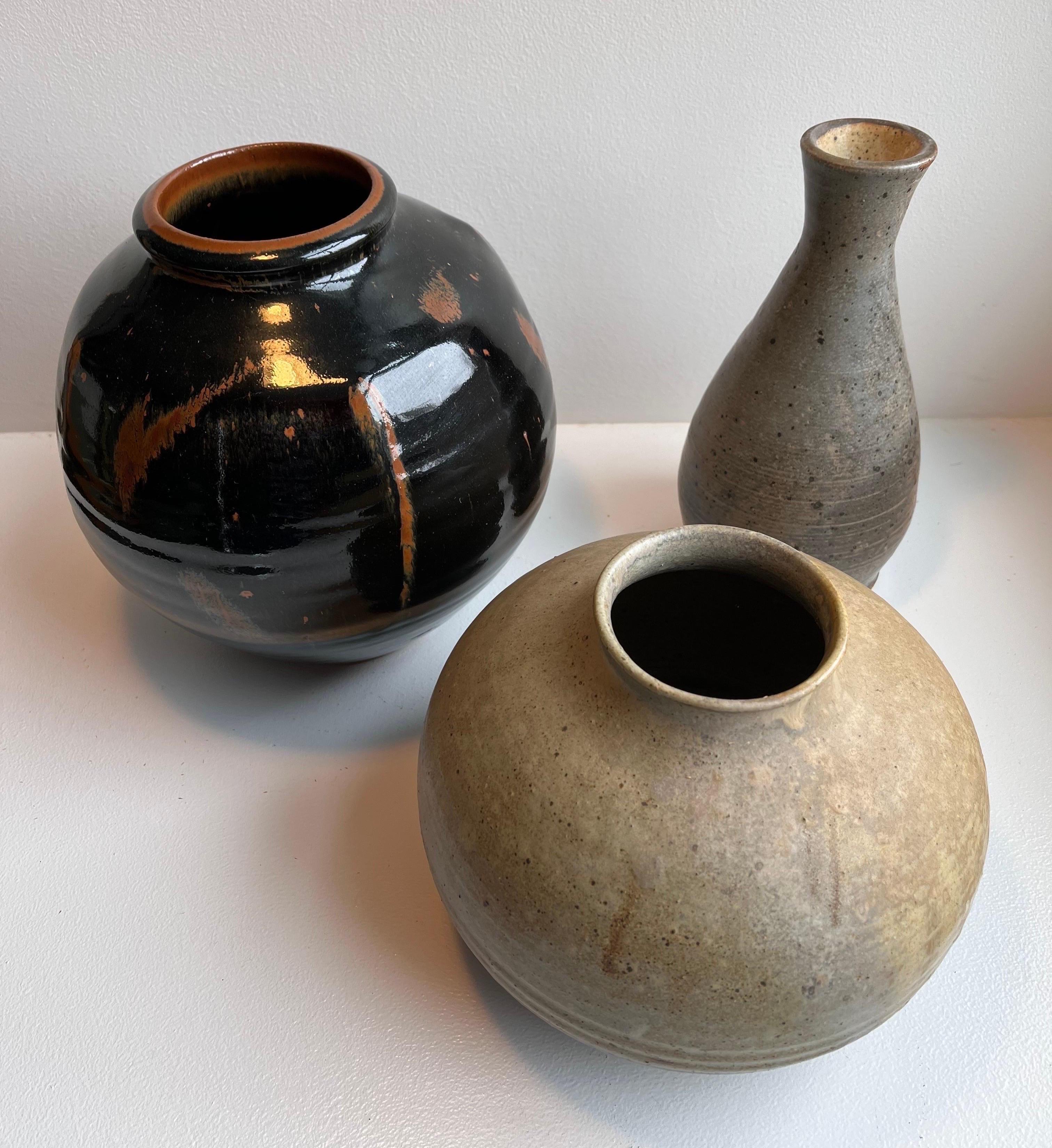 Mid-Century Modern Three Mid-Century Vintage Pots