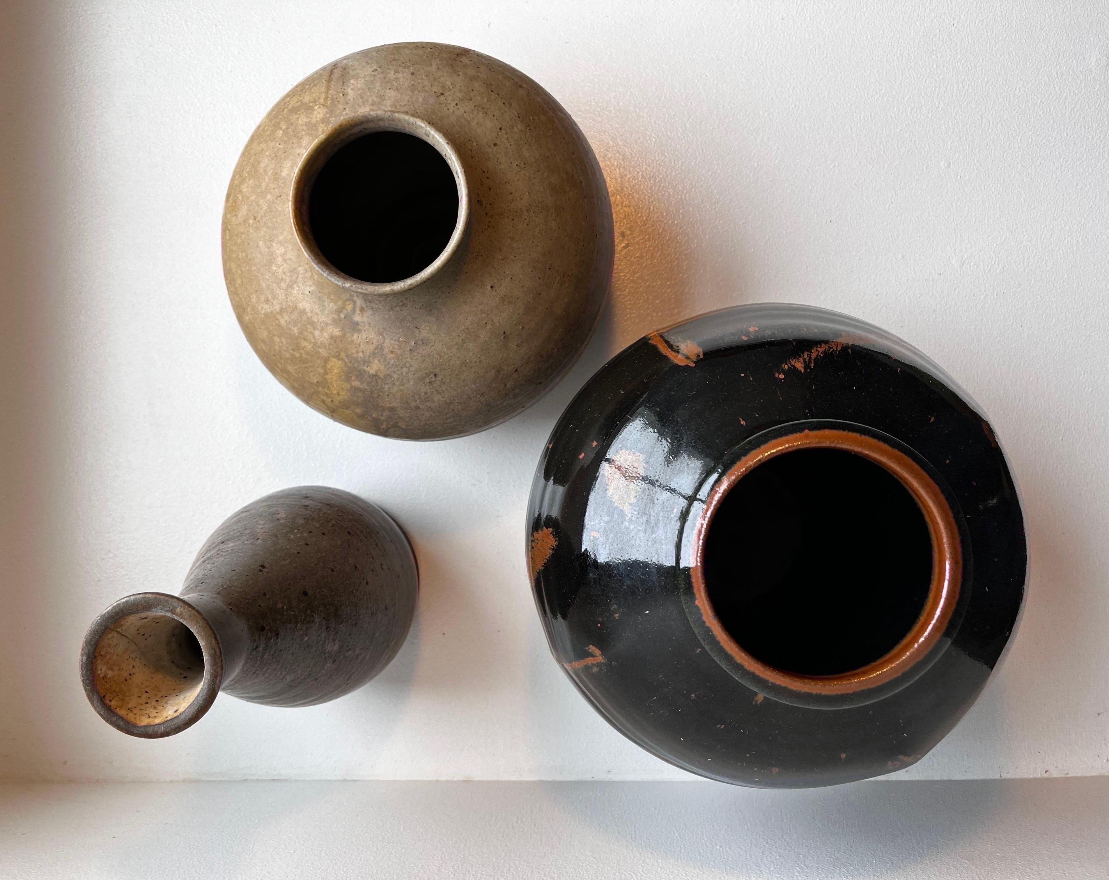 American Three Mid-Century Vintage Pots