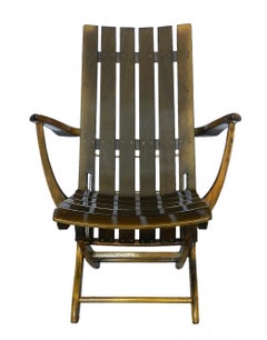 Tres Sillas de Patio o Jardín Ajustables Francesas de Mediano Siglo by Clairitex