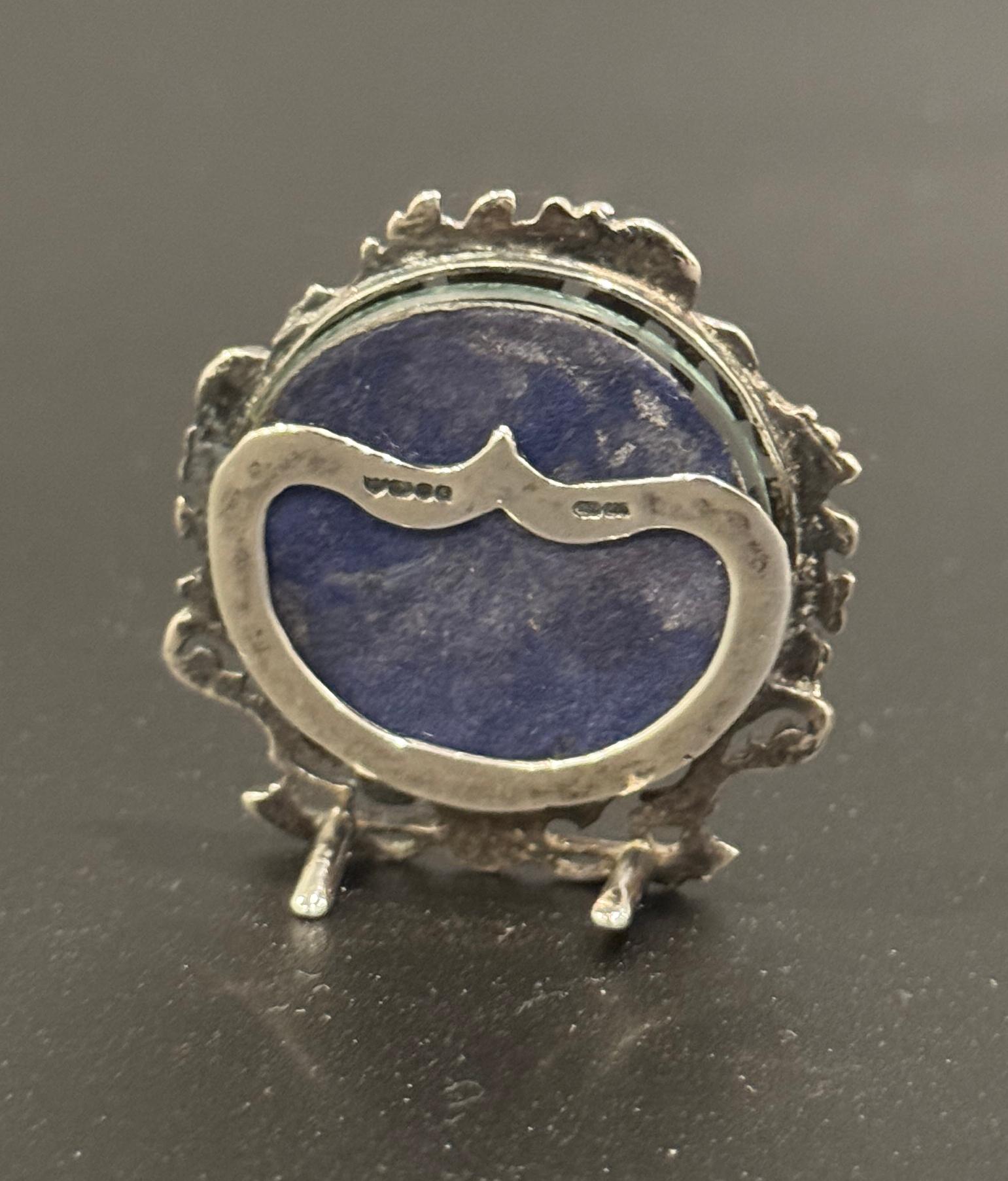 Tre cornici decorative in argento sterling in miniatura in vendita 3