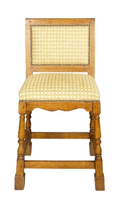 Three Minton Spidell Oak Bar Stools