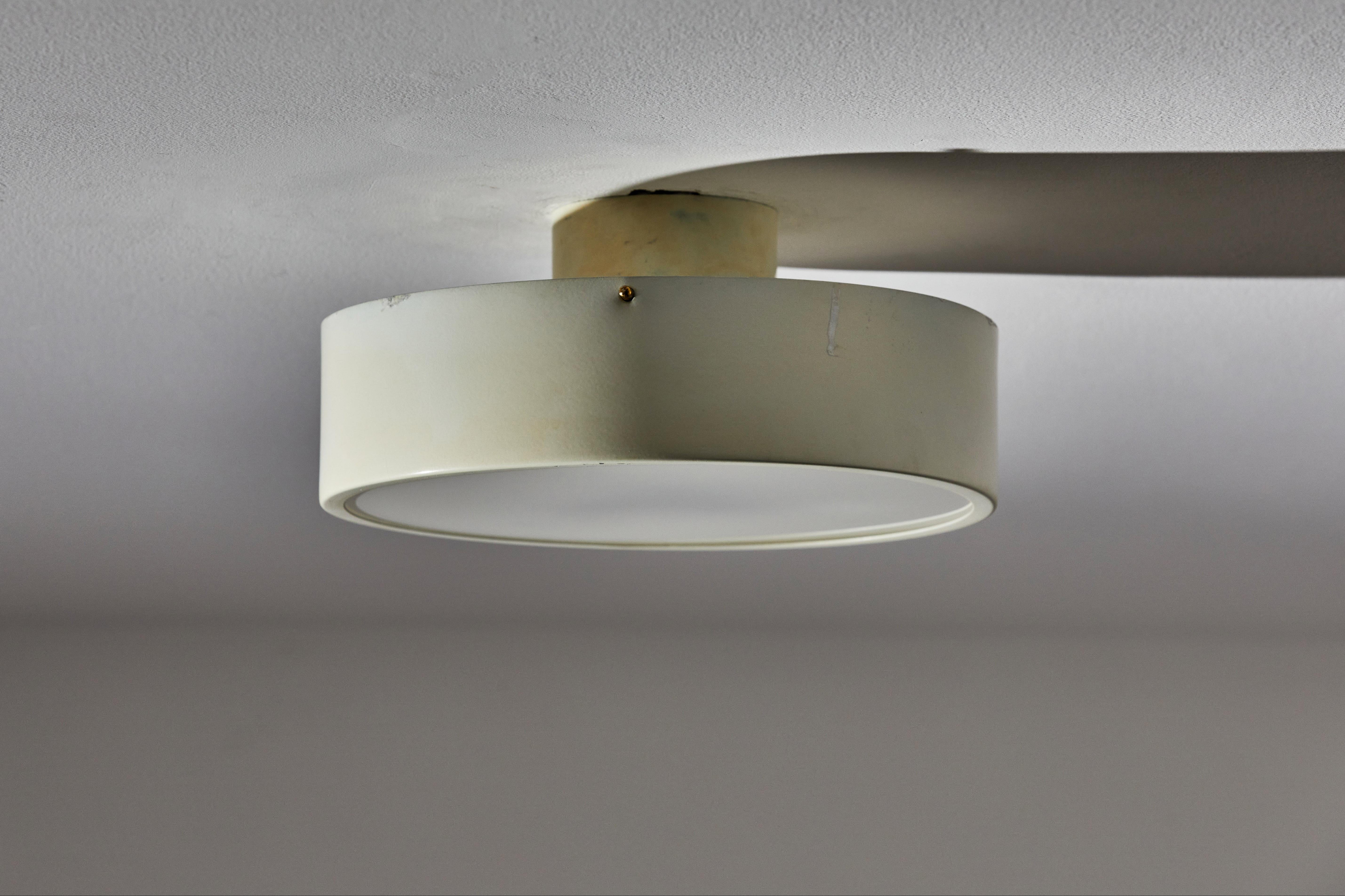 Mid-20th Century One Model 450 Flushmount Ceiling Light by Tito Agnoli for Oluce