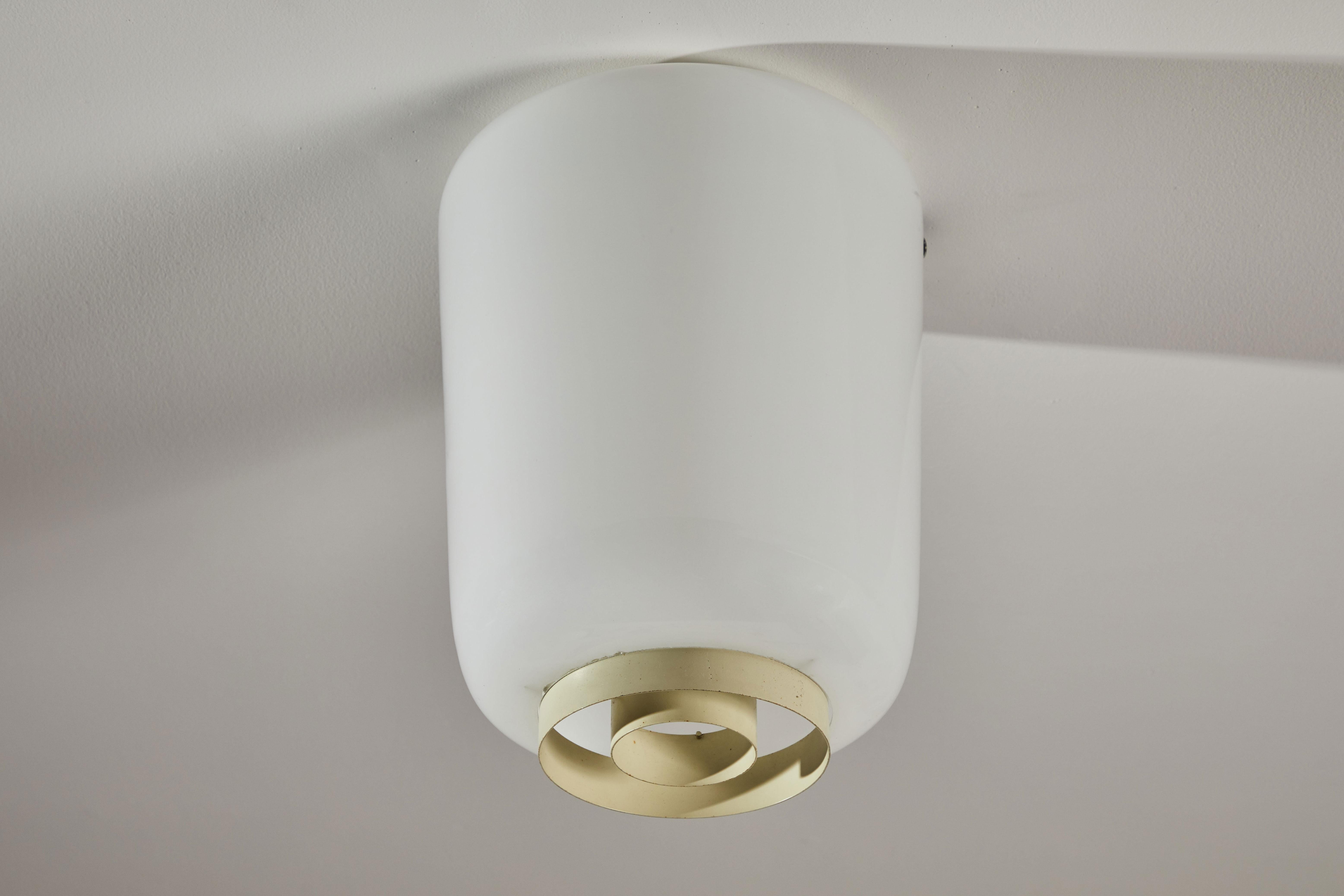 Three Model 71-144 Flush Mount Ceiling Lights by Lisa Johansson-Pape for Orno In Good Condition In Los Angeles, CA