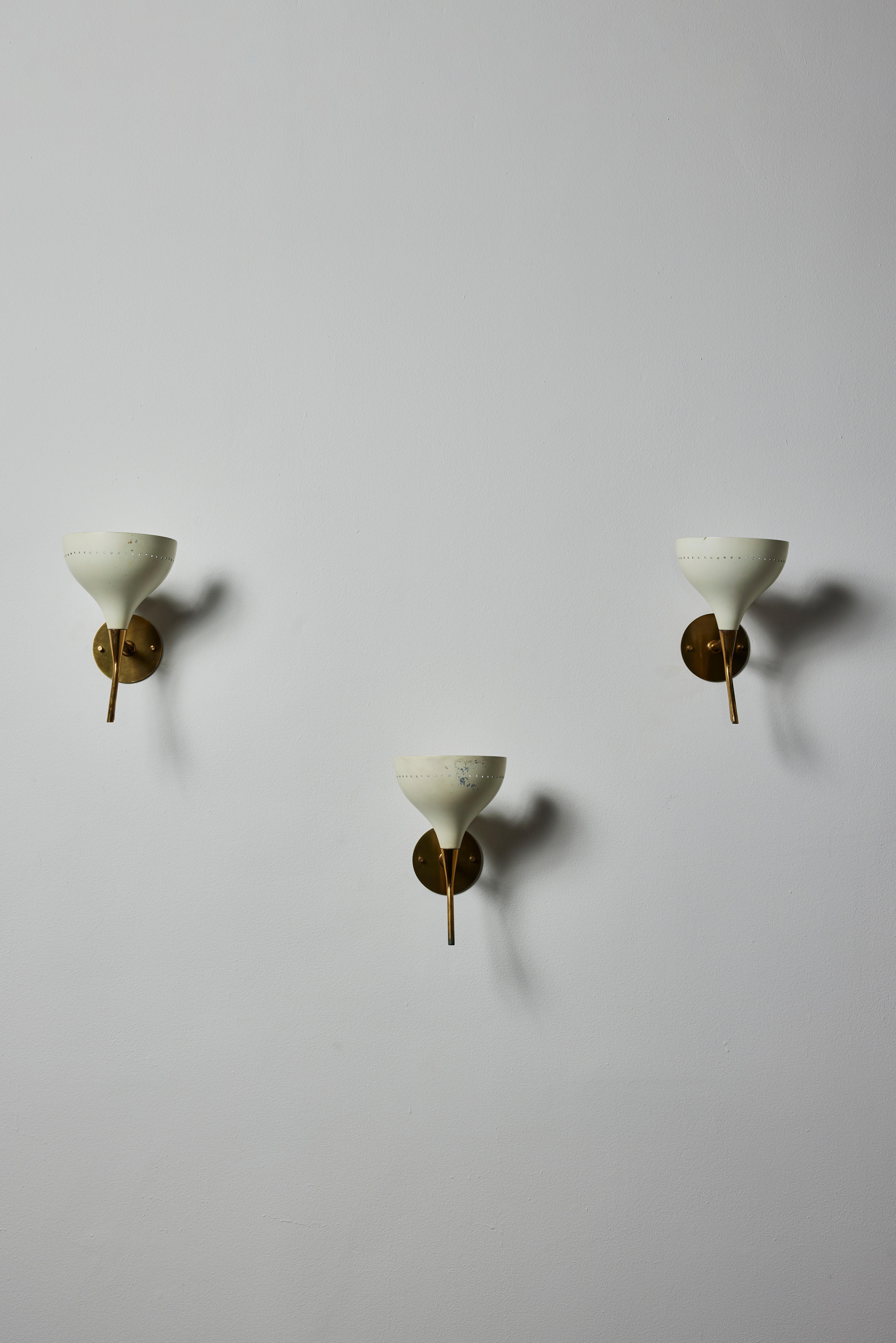 Mid-20th Century Single Model D12 Sconce by Oscar Torlasco for Lumen For Sale
