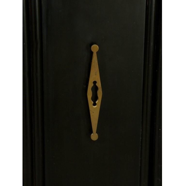 black lacquer chinoiserie cabinet