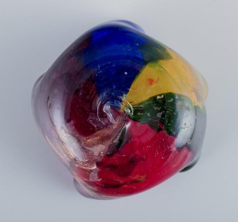 Trois bols en verre d'art de Murano Ca 1970 en vente 1