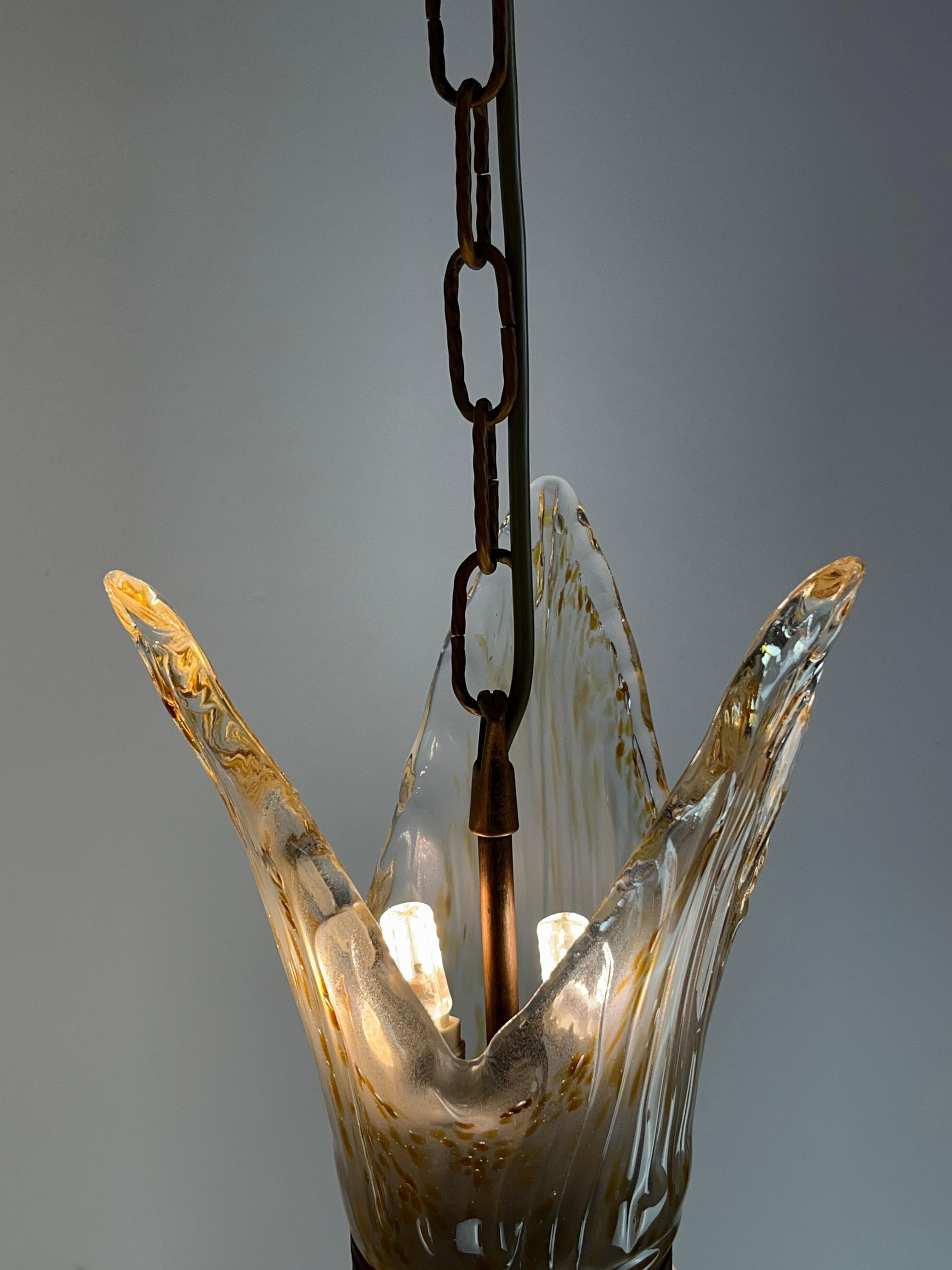 Set of 3  Murano Glass Chandeliers Italian Design  1990s 1