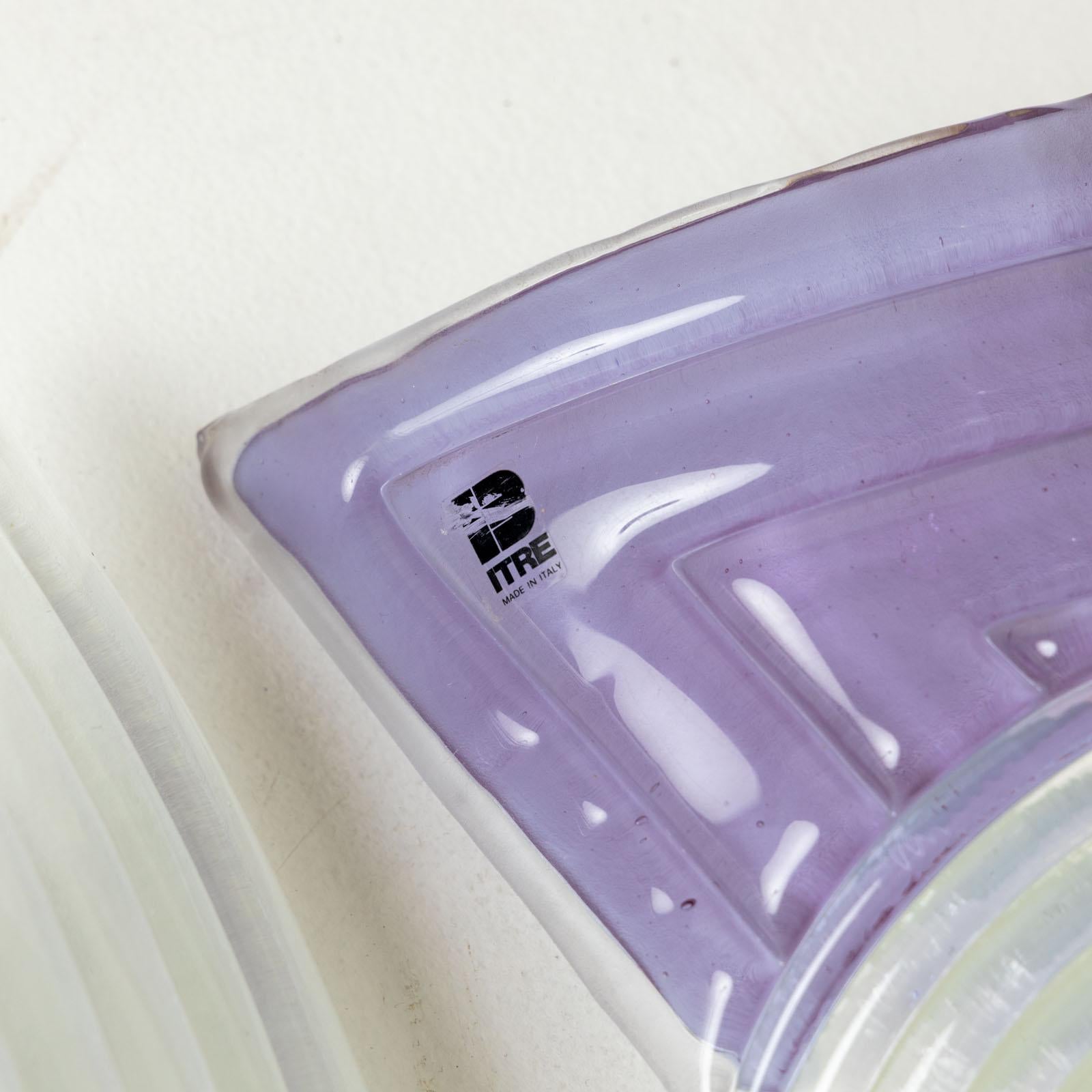Moderno Tre applique da parete di Murano di ITRE Vetri, Italia XX secolo in vendita